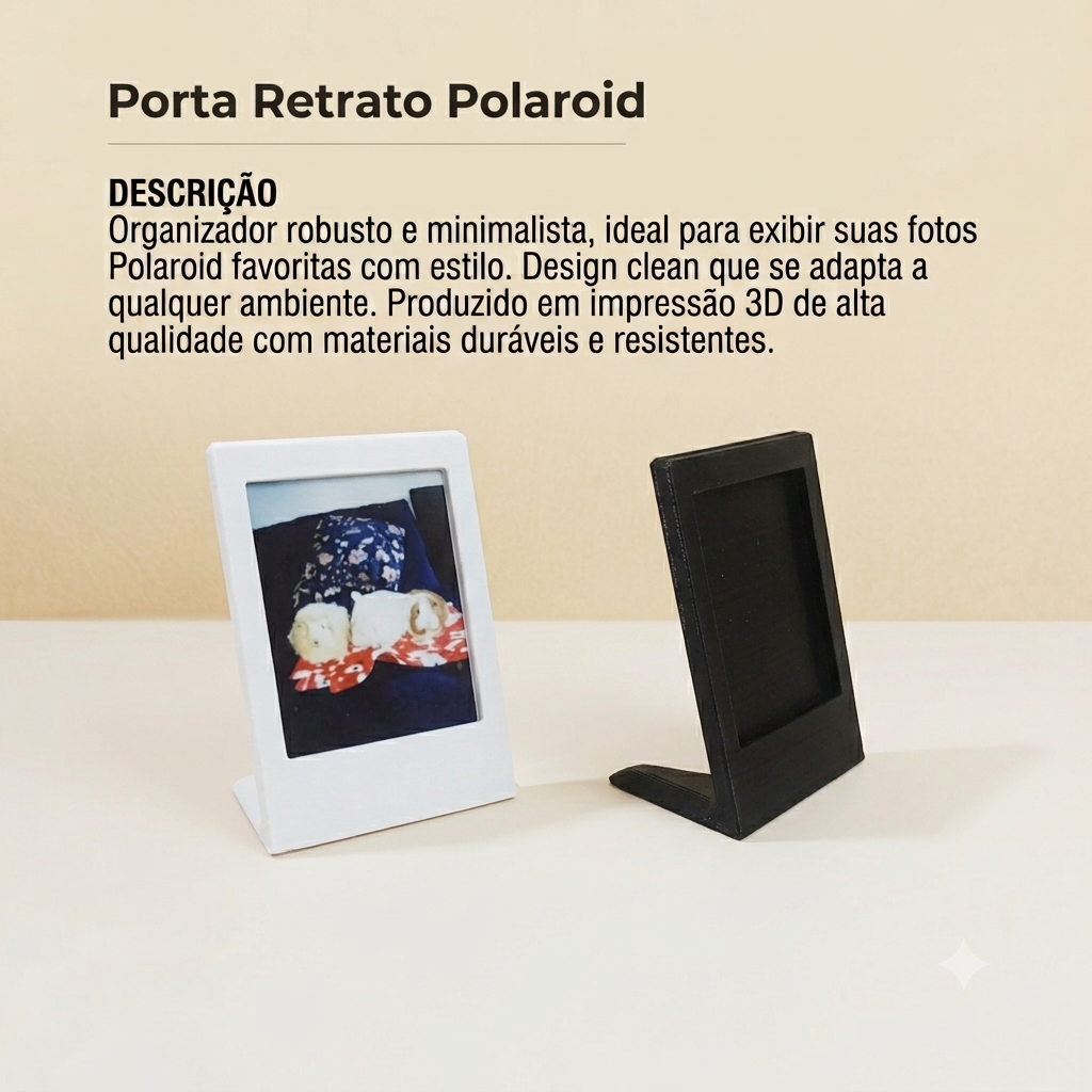 Porta Retrato Polaroid - descrição