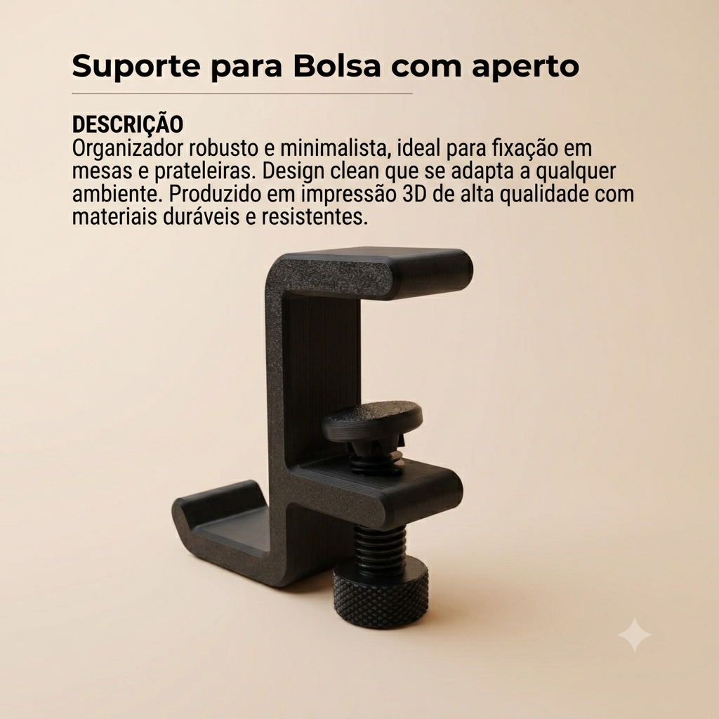 Suporte de Bolsa e Fone de Mesa