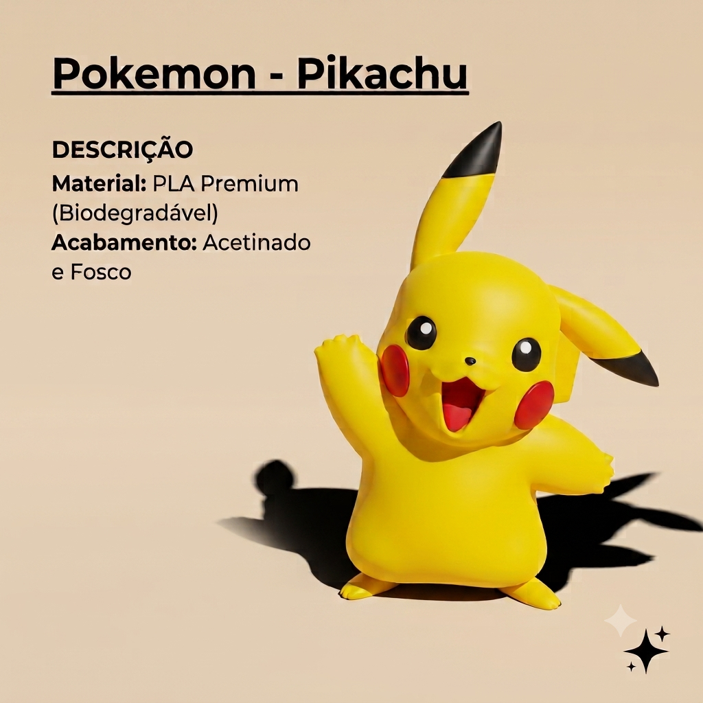 Pokemon Pikachu - Infográfico do produto