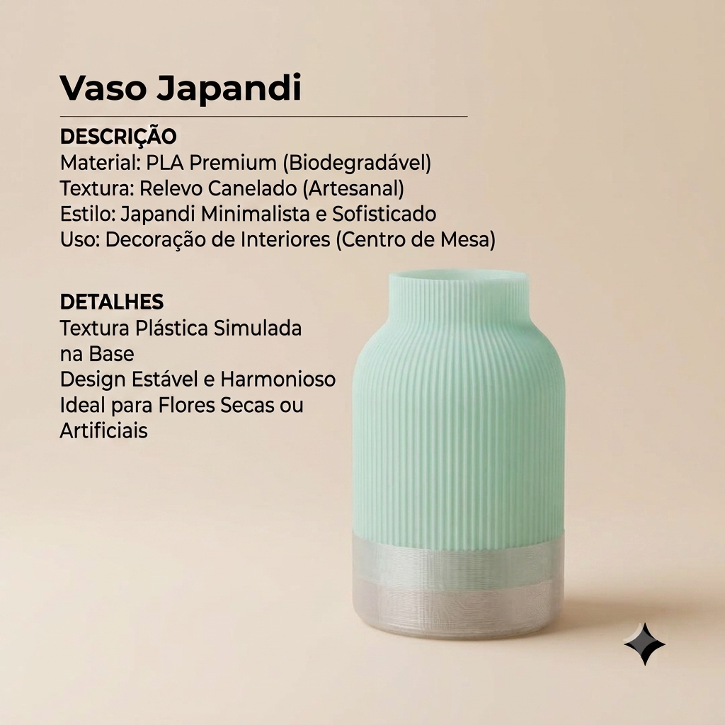 Vaso Japandi - Ficha técnica do produto